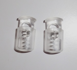 Cord Stopper 1-hole 25mm (10 pcs), Transparent